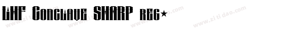LHF Conclave SHARP reg字体转换